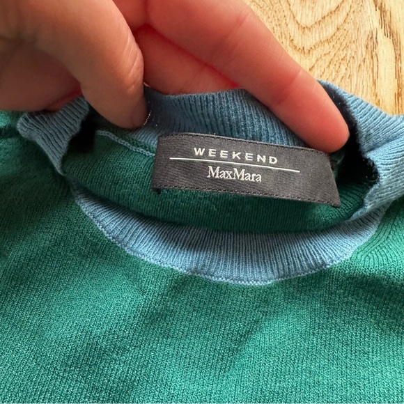 SALE ⬇️ WEEKEND MAX MARA SHORT SLEEVES 2 TONE KNIT - XS - Picture 7 of 8